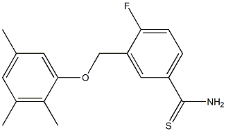 4-fluoro-3-(2,3,5-trimethylphenoxymethyl)benzene-1-carbothioamide