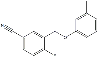 4-fluoro-3-(3-methylphenoxymethyl)benzonitrile