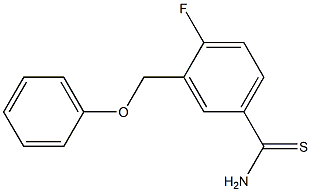 4-fluoro-3-(phenoxymethyl)benzene-1-carbothioamide Structure