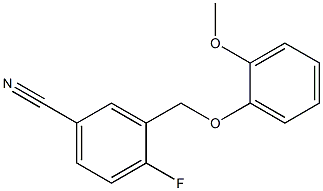  4-fluoro-3-[(2-methoxyphenoxy)methyl]benzonitrile