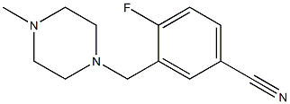 4-fluoro-3-[(4-methylpiperazin-1-yl)methyl]benzonitrile