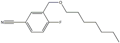 4-fluoro-3-[(heptyloxy)methyl]benzonitrile,,结构式