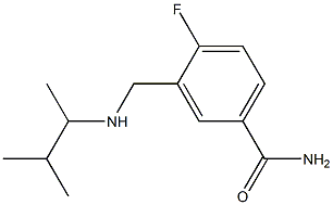 4-fluoro-3-{[(3-methylbutan-2-yl)amino]methyl}benzamide