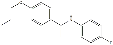 4-fluoro-N-[1-(4-propoxyphenyl)ethyl]aniline Structure