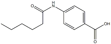 4-hexanamidobenzoic acid Struktur