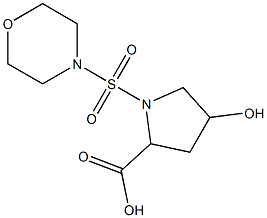 4-hydroxy-1-(morpholine-4-sulfonyl)pyrrolidine-2-carboxylic acid