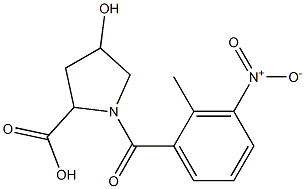 4-hydroxy-1-[(2-methyl-3-nitrophenyl)carbonyl]pyrrolidine-2-carboxylic acid