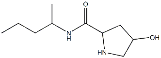 4-hydroxy-N-(pentan-2-yl)pyrrolidine-2-carboxamide 化学構造式