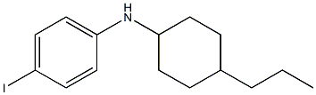 4-iodo-N-(4-propylcyclohexyl)aniline Structure