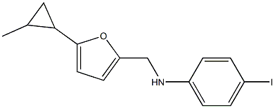  4-iodo-N-{[5-(2-methylcyclopropyl)furan-2-yl]methyl}aniline