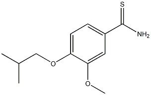 4-isobutoxy-3-methoxybenzenecarbothioamide,,结构式