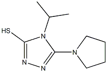 4-isopropyl-5-pyrrolidin-1-yl-4H-1,2,4-triazole-3-thiol Struktur