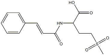 4-methanesulfonyl-2-(3-phenylprop-2-enamido)butanoic acid,,结构式