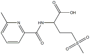 4-methanesulfonyl-2-[(6-methylpyridin-2-yl)formamido]butanoic acid Structure
