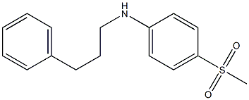 4-methanesulfonyl-N-(3-phenylpropyl)aniline,,结构式