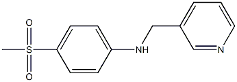 4-methanesulfonyl-N-(pyridin-3-ylmethyl)aniline,,结构式