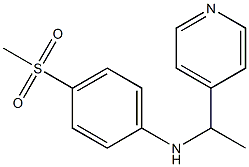 4-methanesulfonyl-N-[1-(pyridin-4-yl)ethyl]aniline Structure