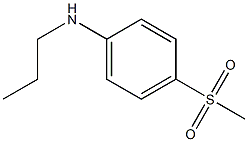 4-methanesulfonyl-N-propylaniline 化学構造式