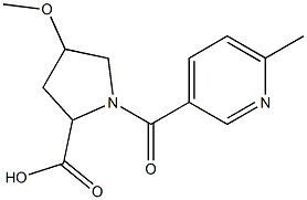 4-methoxy-1-[(6-methylpyridin-3-yl)carbonyl]pyrrolidine-2-carboxylic acid