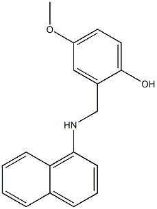 4-methoxy-2-[(naphthalen-1-ylamino)methyl]phenol Structure