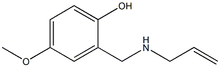 4-methoxy-2-[(prop-2-en-1-ylamino)methyl]phenol 化学構造式