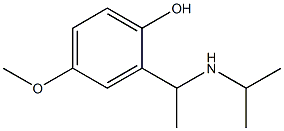 4-methoxy-2-[1-(propan-2-ylamino)ethyl]phenol 结构式
