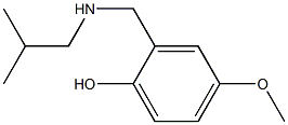 4-methoxy-2-{[(2-methylpropyl)amino]methyl}phenol Struktur