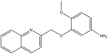 4-methoxy-3-(quinolin-2-ylmethoxy)aniline Structure