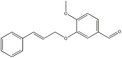 4-methoxy-3-[(3-phenylprop-2-en-1-yl)oxy]benzaldehyde,,结构式