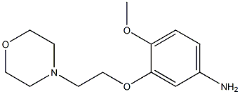4-methoxy-3-[2-(morpholin-4-yl)ethoxy]aniline,,结构式