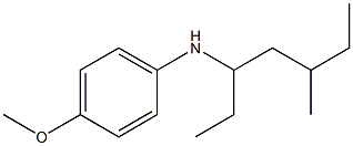 4-methoxy-N-(5-methylheptan-3-yl)aniline,,结构式