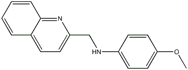 4-methoxy-N-(quinolin-2-ylmethyl)aniline Structure