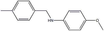 4-methoxy-N-[(4-methylphenyl)methyl]aniline Struktur