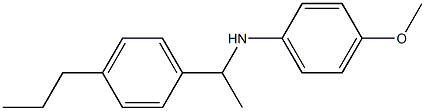 4-methoxy-N-[1-(4-propylphenyl)ethyl]aniline Structure