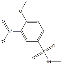 4-methoxy-N-methyl-3-nitrobenzene-1-sulfonamide Struktur