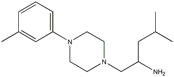 4-methyl-1-[4-(3-methylphenyl)piperazin-1-yl]pentan-2-amine Struktur