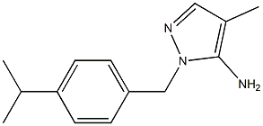 4-methyl-1-{[4-(propan-2-yl)phenyl]methyl}-1H-pyrazol-5-amine|