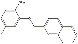 4-methyl-2-(quinolin-6-ylmethoxy)aniline Struktur