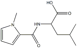 4-methyl-2-[(1-methyl-1H-pyrrol-2-yl)formamido]pentanoic acid,,结构式