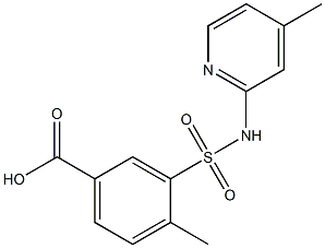 4-methyl-3-[(4-methylpyridin-2-yl)sulfamoyl]benzoic acid