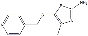 4-methyl-5-[(pyridin-4-ylmethyl)thio]-1,3-thiazol-2-amine Structure