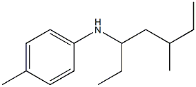4-methyl-N-(5-methylheptan-3-yl)aniline Struktur