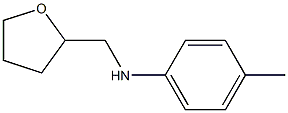 4-methyl-N-(oxolan-2-ylmethyl)aniline Struktur