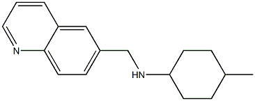 4-methyl-N-(quinolin-6-ylmethyl)cyclohexan-1-amine Struktur