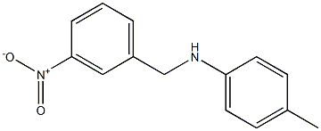 4-methyl-N-[(3-nitrophenyl)methyl]aniline Structure