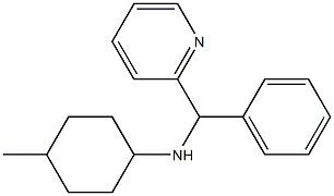 4-methyl-N-[phenyl(pyridin-2-yl)methyl]cyclohexan-1-amine Struktur