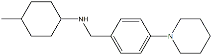 4-methyl-N-{[4-(piperidin-1-yl)phenyl]methyl}cyclohexan-1-amine Structure