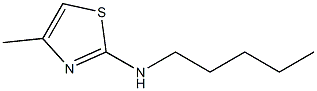 4-methyl-N-pentyl-1,3-thiazol-2-amine,,结构式