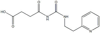 4-oxo-4-({[2-(pyridin-2-yl)ethyl]carbamoyl}amino)butanoic acid Struktur