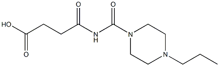 4-oxo-4-[(4-propylpiperazin-1-yl)carbonylamino]butanoic acid Struktur